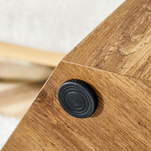 Modern Textured MDF Coffee Table – Elegant Patterned Wood Finish & Durable Design