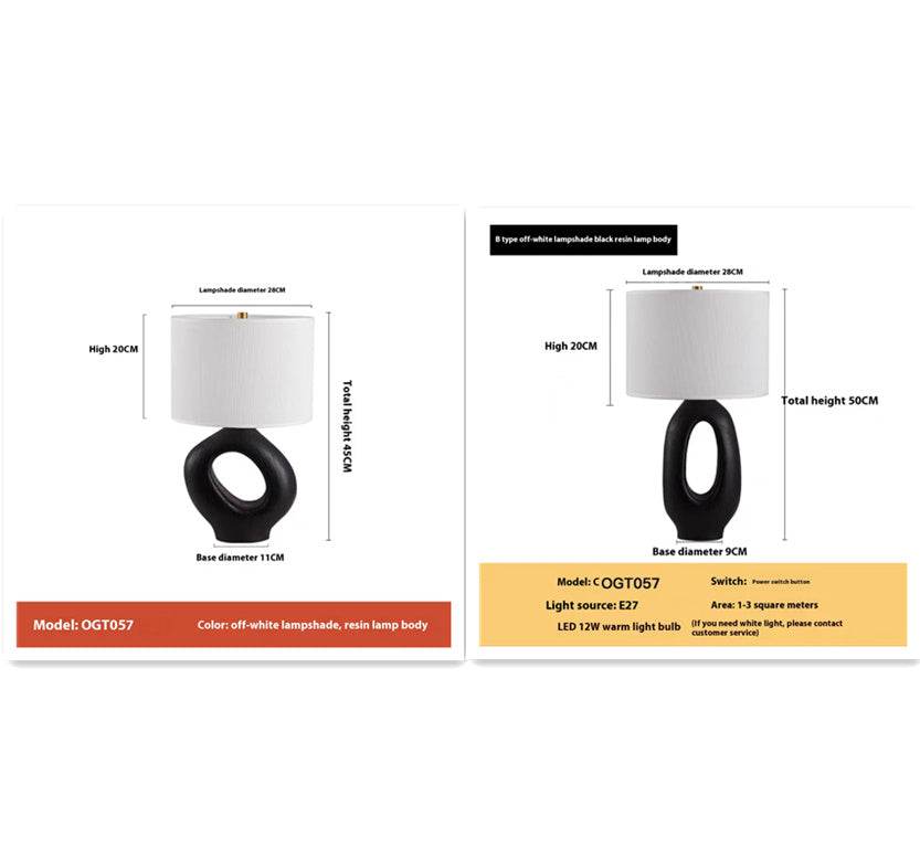 Mid-Century Retro Table Lamp – American Vintage Desk & Bedside Light