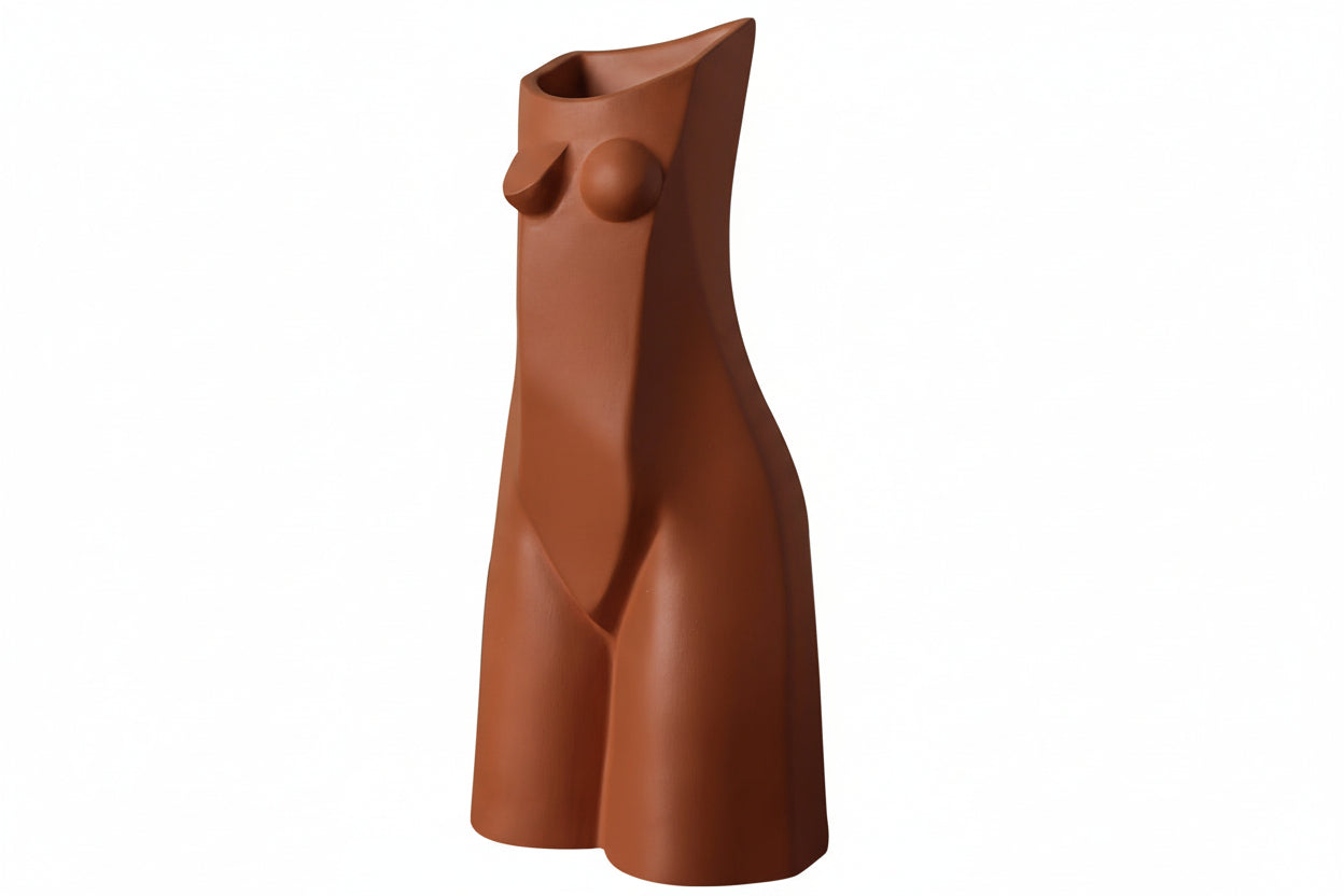Female Body Geometry Vase