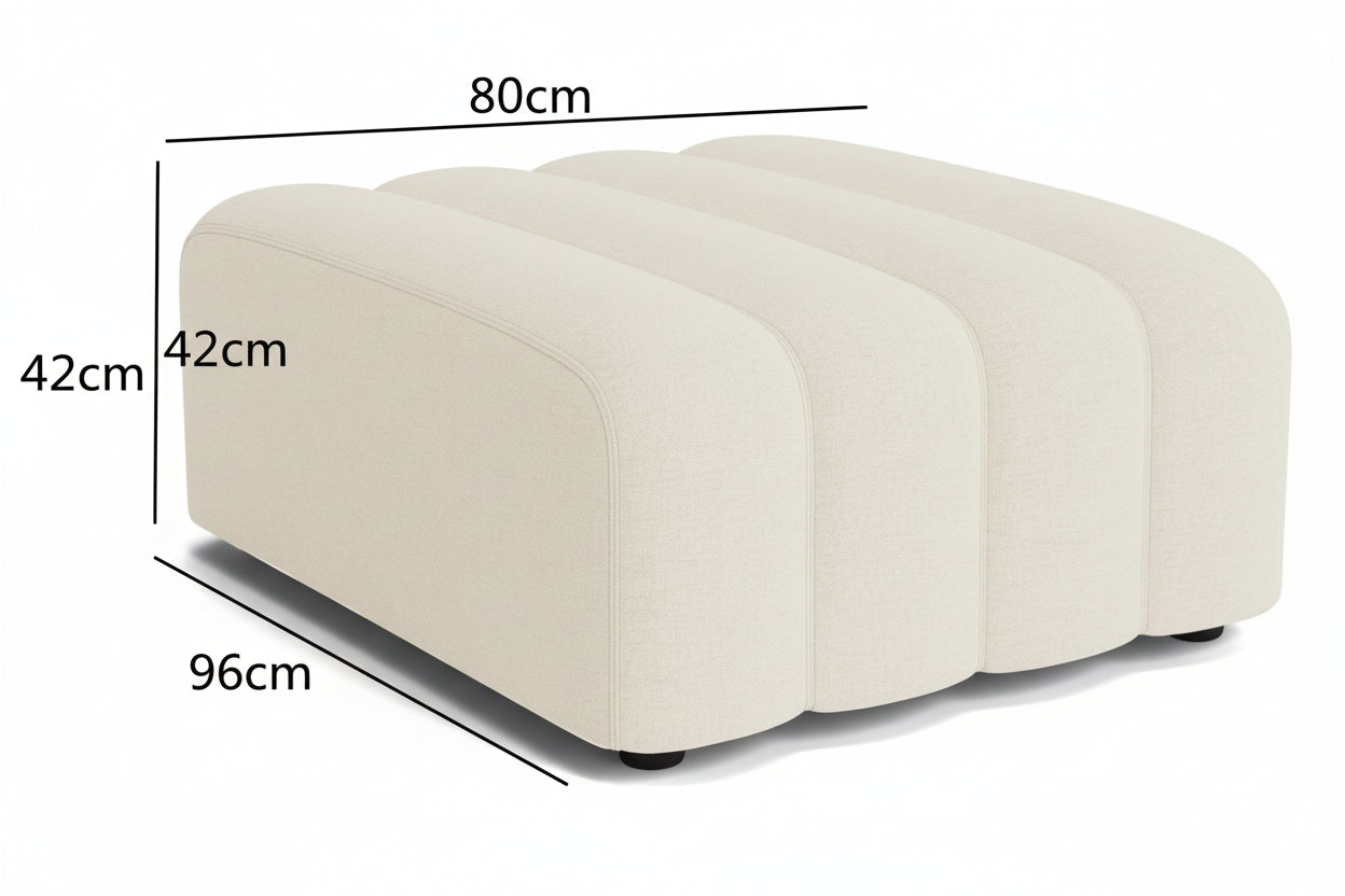 Élan Lamb Velvet Curved Modular Sofa