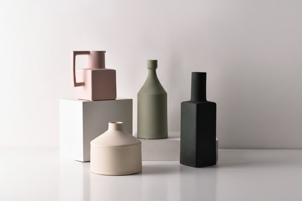 Geometric Irregular Morandi Vase