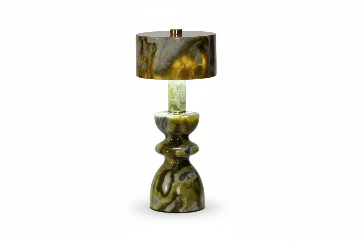 Jade Marble Touch Table Lamp