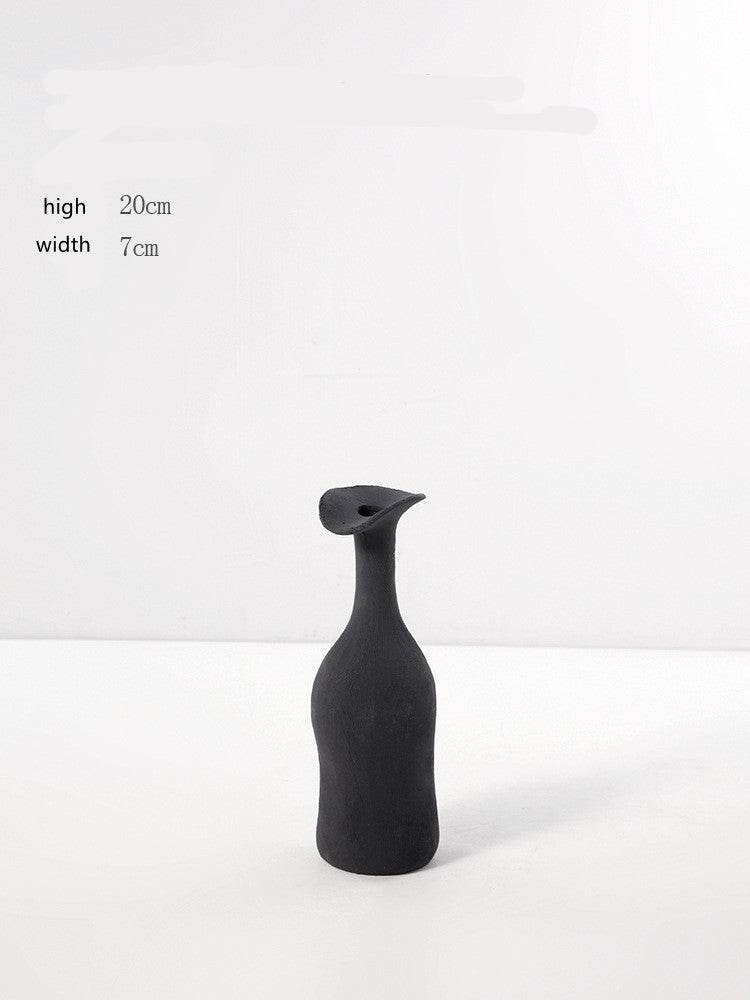 Black And White Creative Ceramic Vase Home Decoration