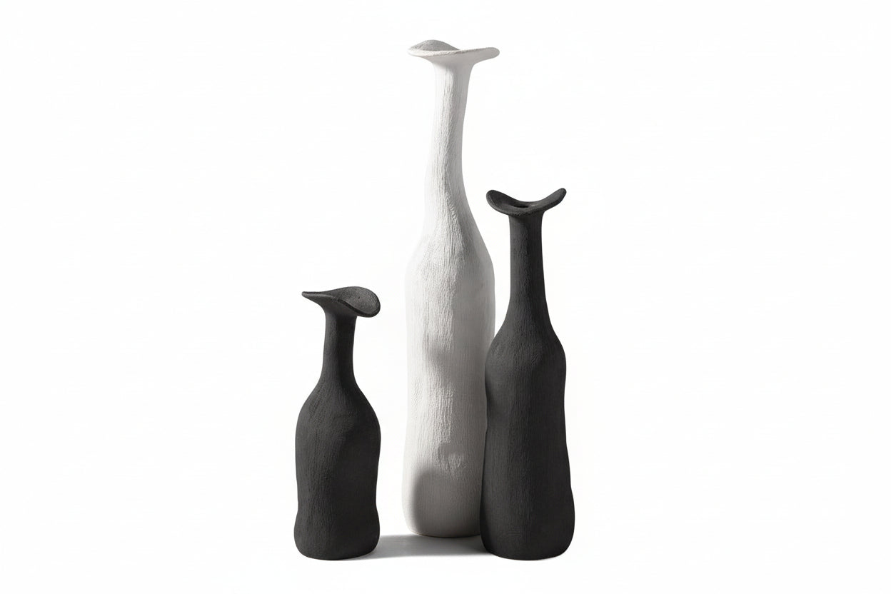 Black And White Ceramic Vase