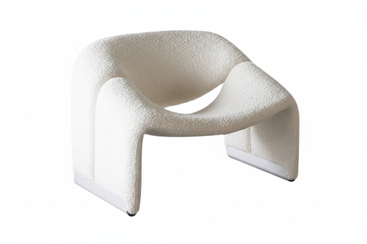 Nordic Light Luxury Smiling Single Sofa