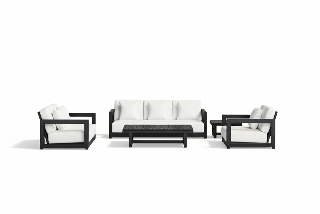 Melrose 5 Piece Sofa Seating Group with Cushions