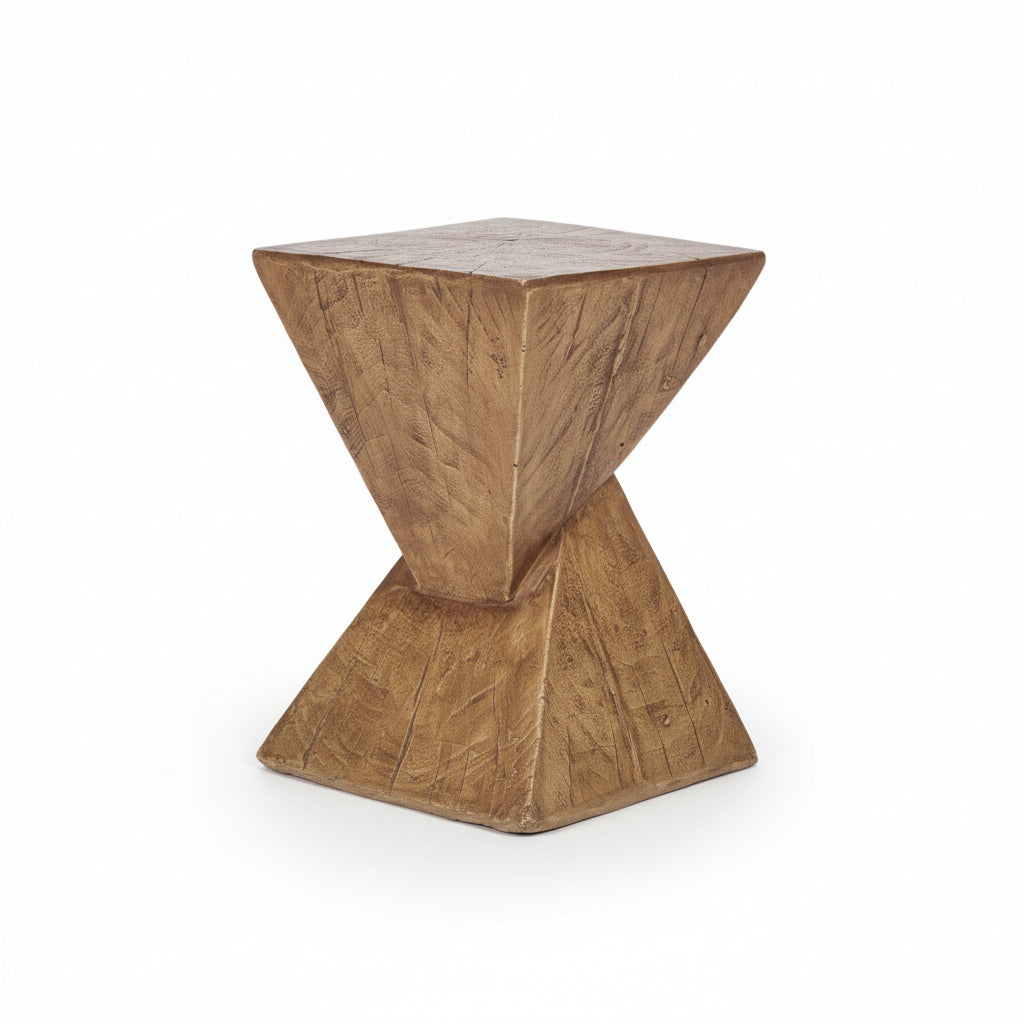 Tess Side Table| Hand-Painted Hourglass Accent Table | Seraph & Stone