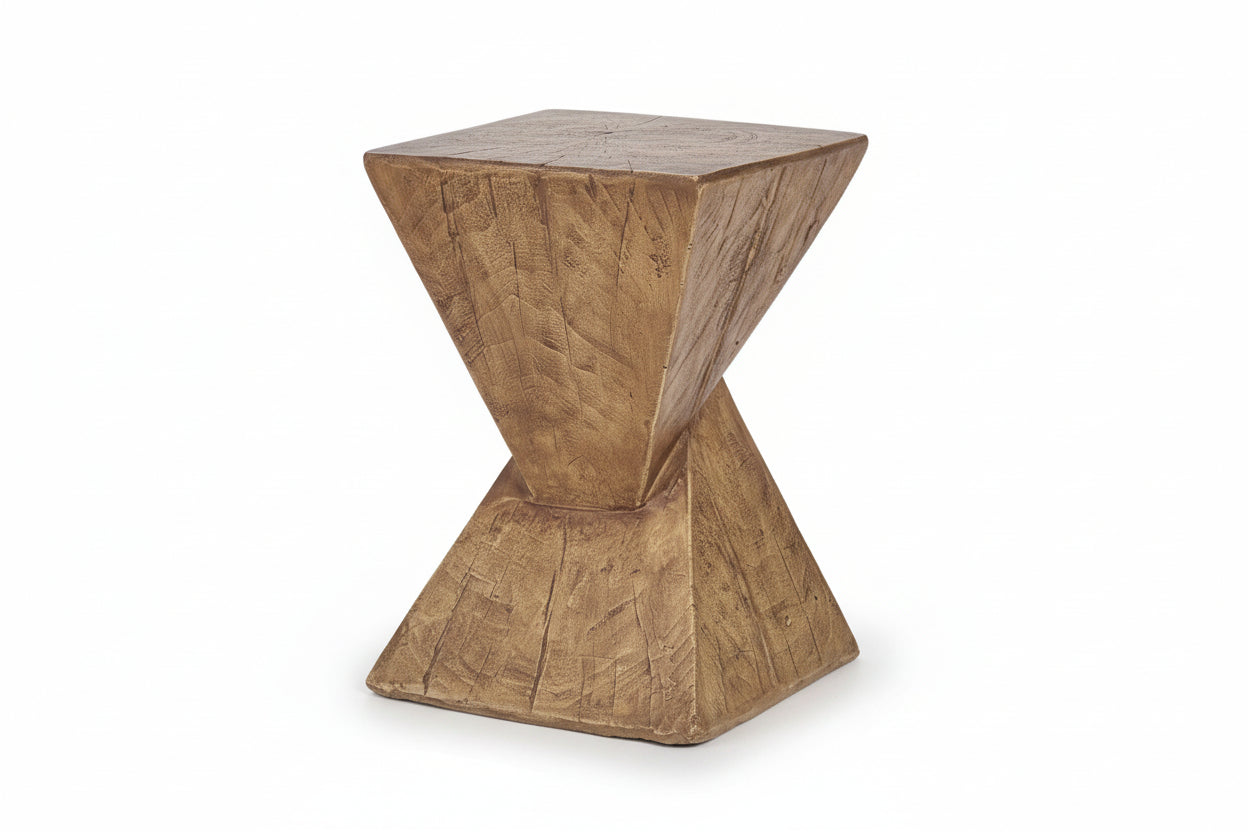 Tess Side Table| Hand-Painted Hourglass Accent Table | Seraph & Stone