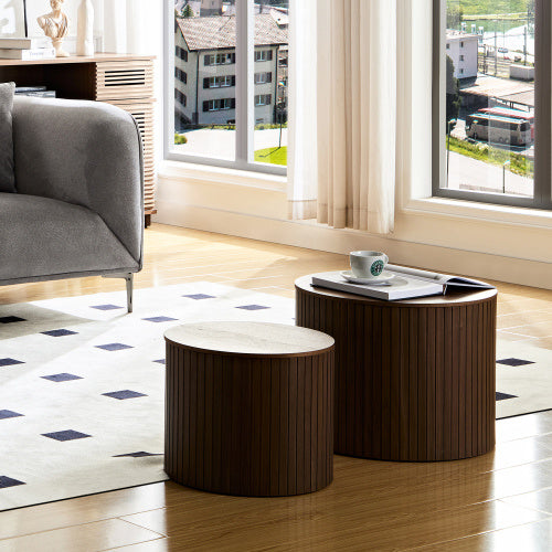 Round Coffee Table — Sleek Circular Design