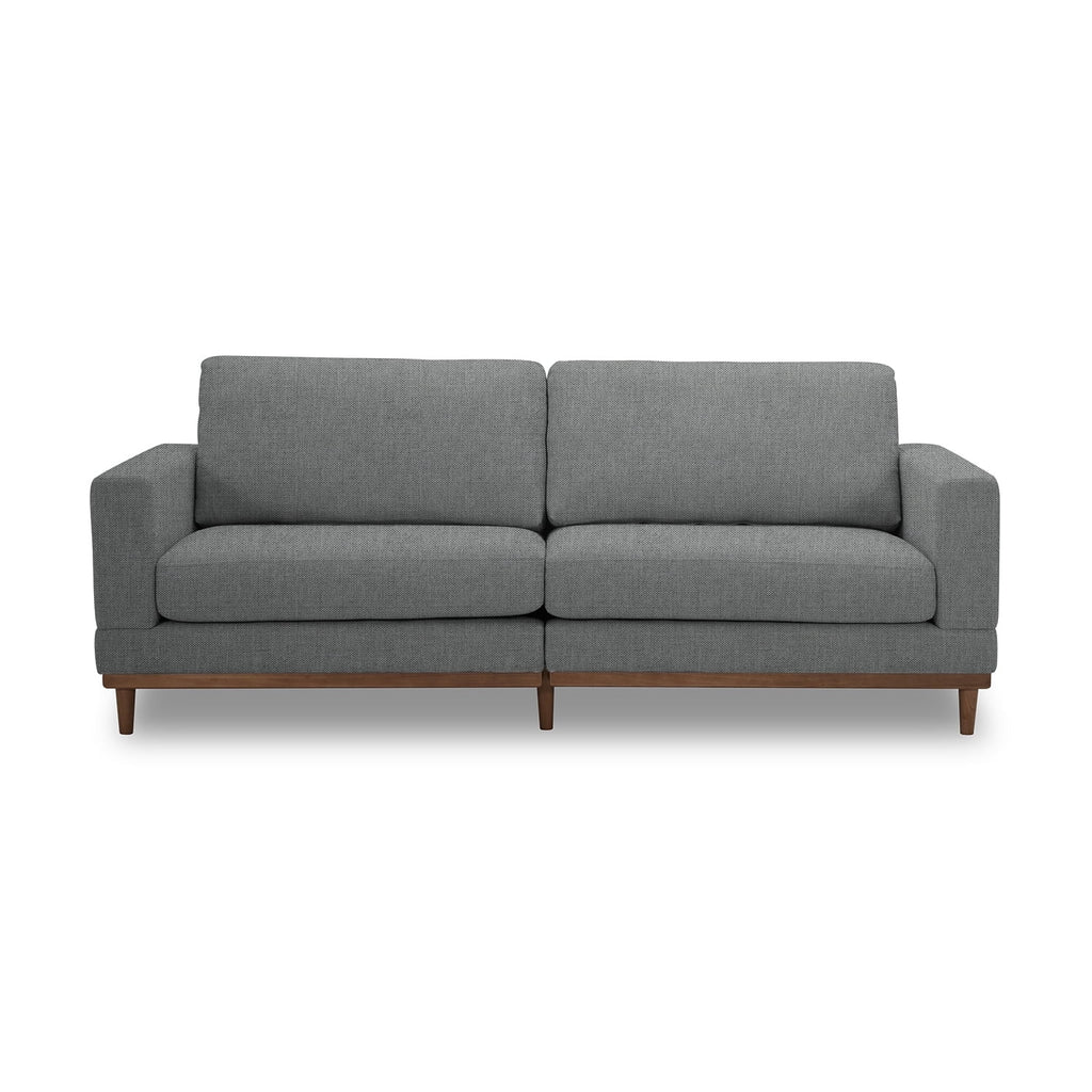 Springwood Wood Frame 83.46" Couch, Gray