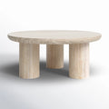 Columnia 40" Solid Wood round Coffee Table