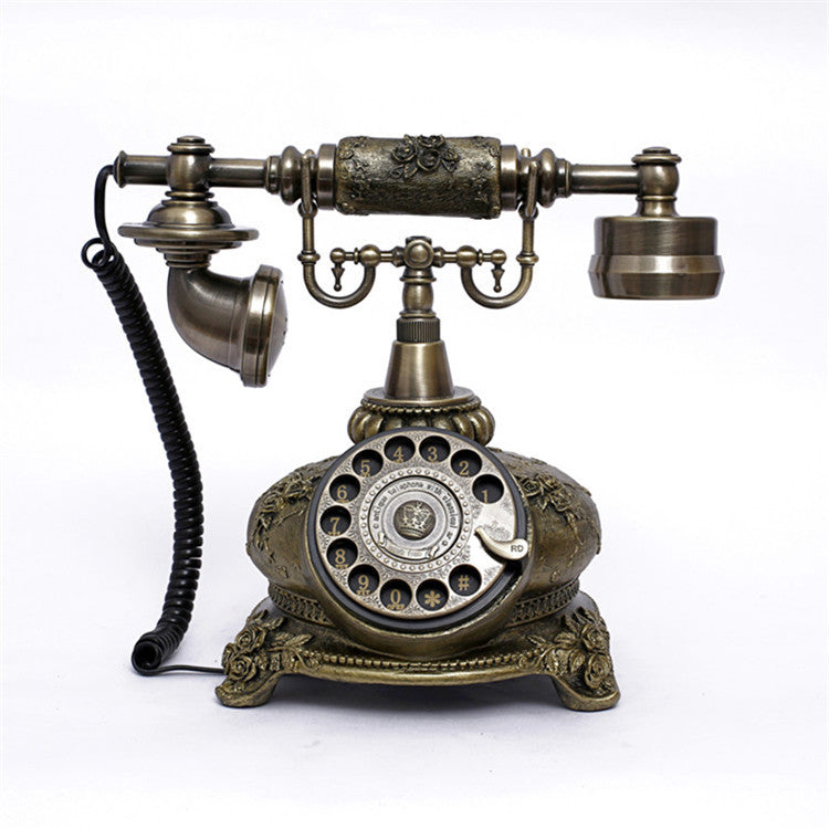 Rotating Classic Telephone Antique Vintage Idyllic Retro Telephone Fixed Telephone Home Landline