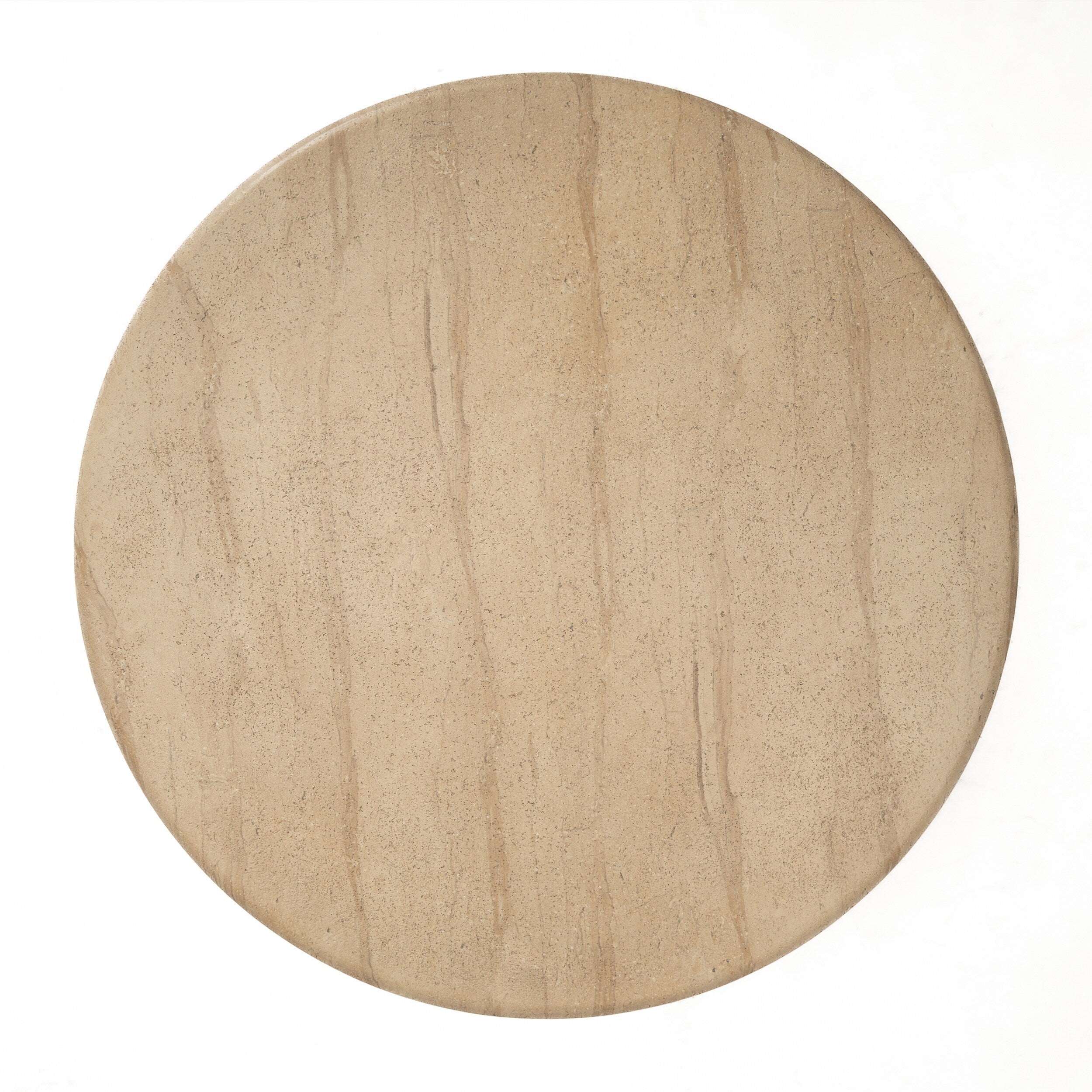 Maddox Single round Coffee Table Stone Marble Effect