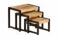 Nesting Tables 3 Pieces Solid Mango Wood