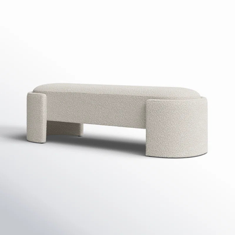 Granduca Boucle Fabric Upholstered Bench