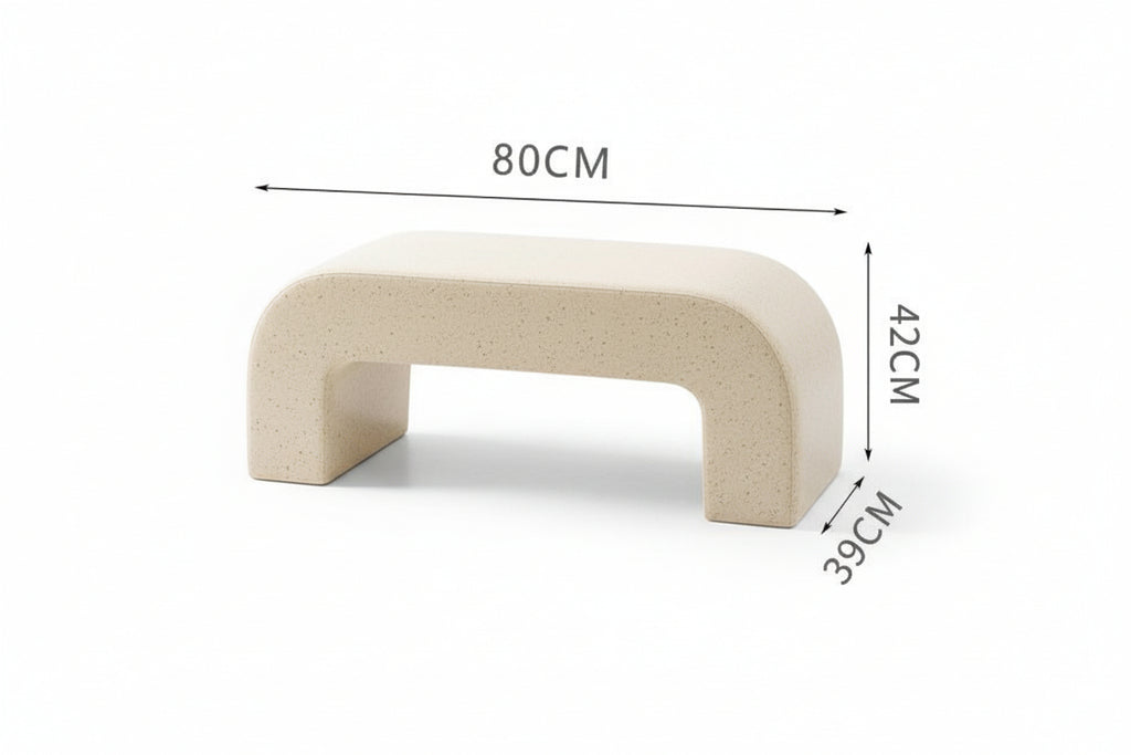 Lamb Velvet Living Room Sofa Bench