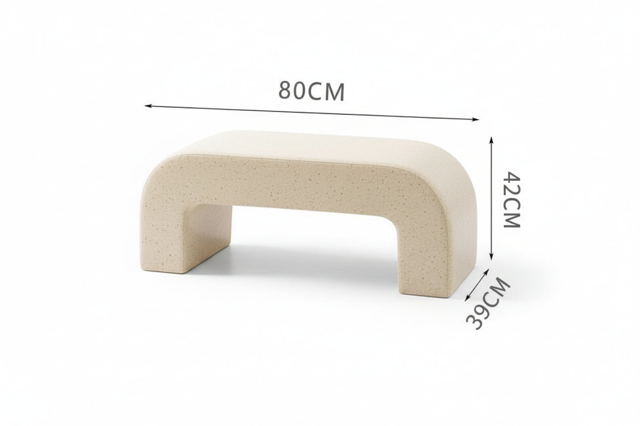 Lamb Velvet Living Room Sofa Bench