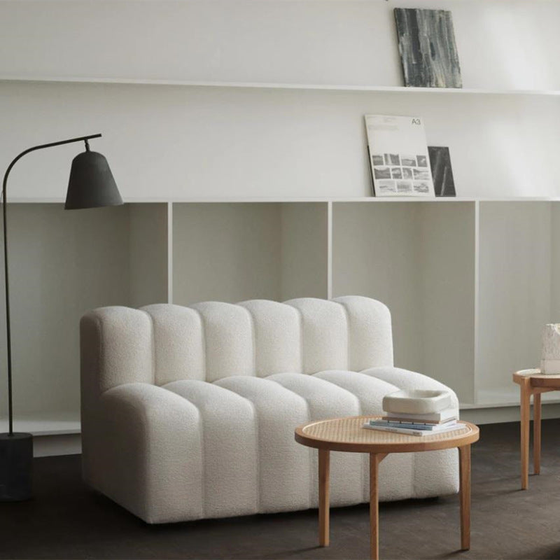 Lamb Velvet Curved Modular Sofa – Luxury Designer Couch Combo