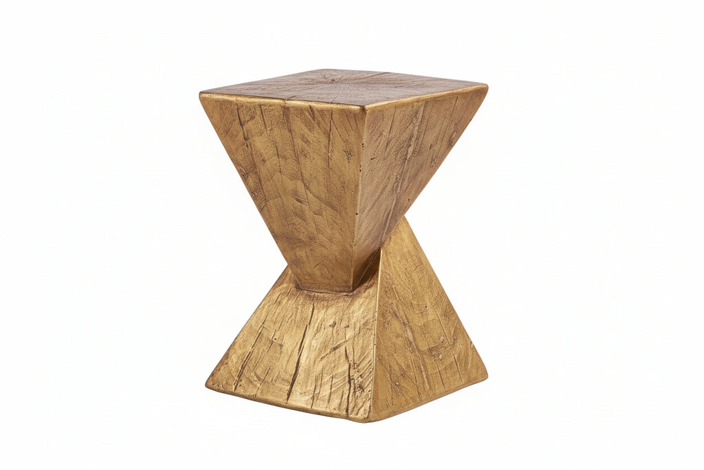 Tess Side Table| Hand-Painted Hourglass Accent Table | Seraph & Stone