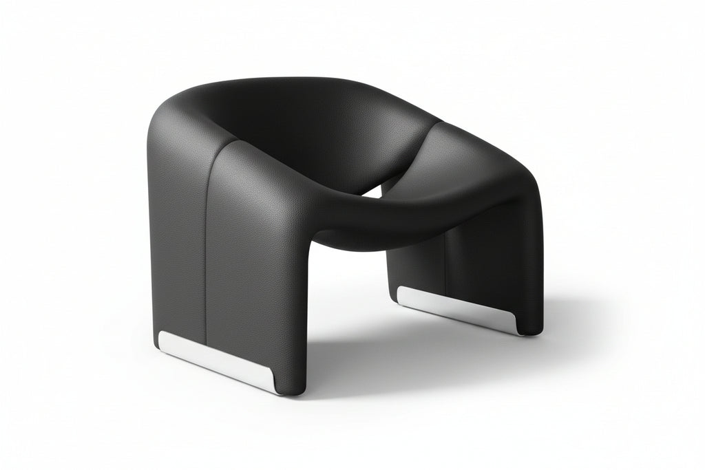 Nordic Light Luxury Smiling Single Sofa