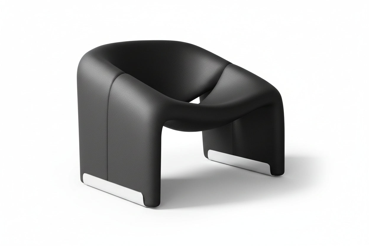 Nordic Light Luxury Smiling Single Sofa