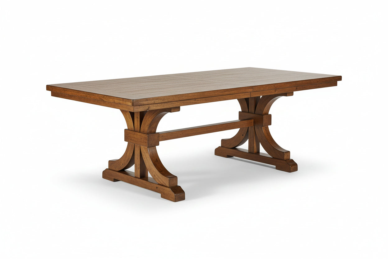 Oak Rubber Wood Dining Table