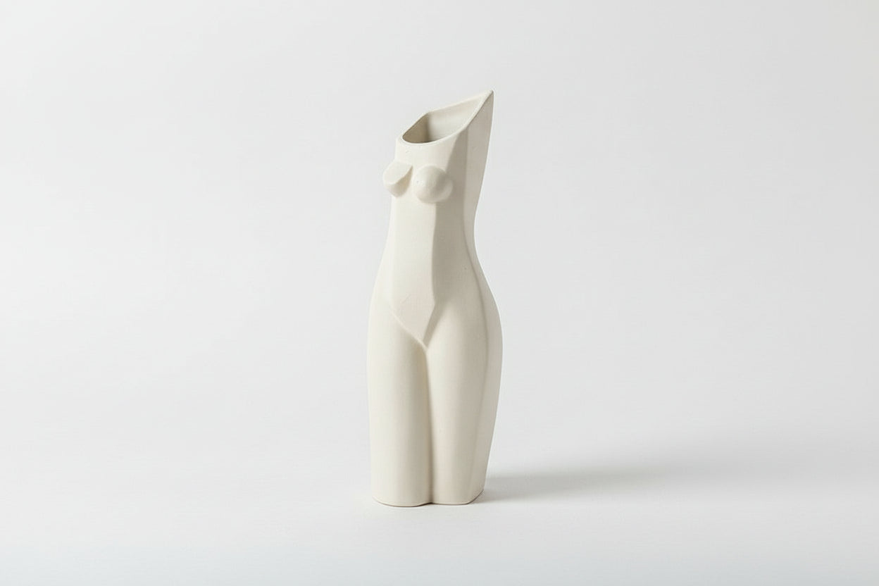 Female Body Geometry Vase