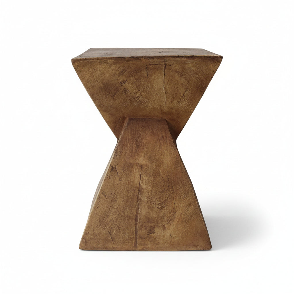 Tess Side Table| Hand-Painted Hourglass Accent Table | Seraph & Stone