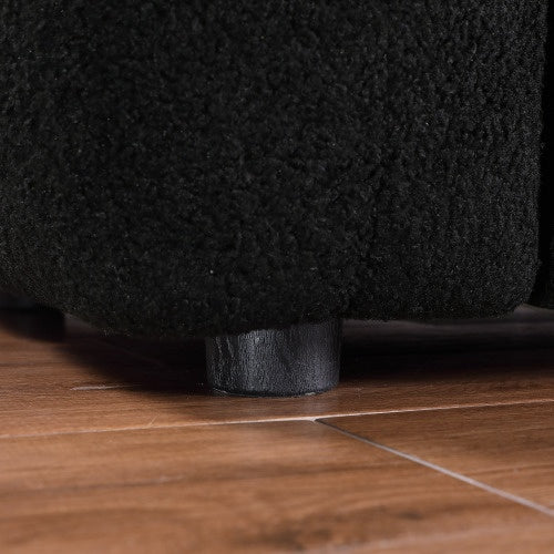 Marshmallow Bouclé Sofa 3-Seater — 87.4" Deep & Cozy Structure