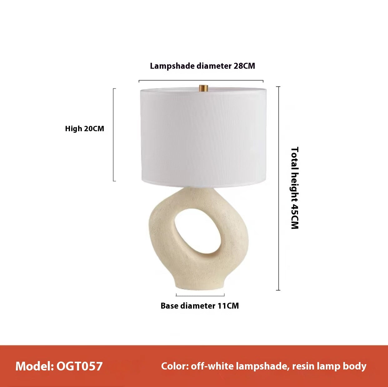 Mid-Century Retro Table Lamp – American Vintage Desk & Bedside Light