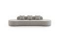 130.5" Curved Sofa, Cloud Sectional Boneless Sofa Couch, 3-Seater Oversized Modern Compressed Lounge Couch for Living Room Apart