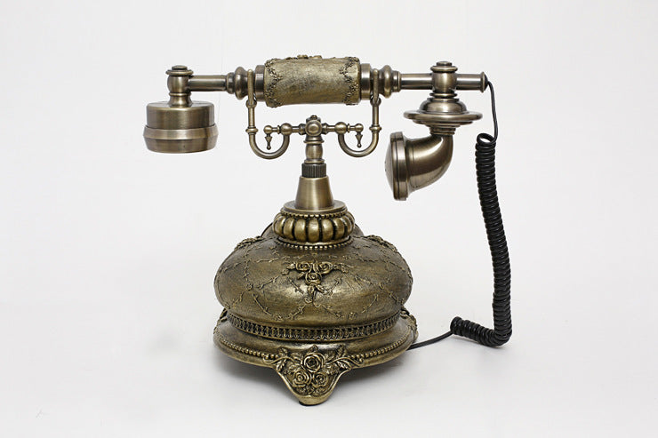 Rotating Classic Telephone Antique Vintage Idyllic Retro Telephone Fixed Telephone Home Landline