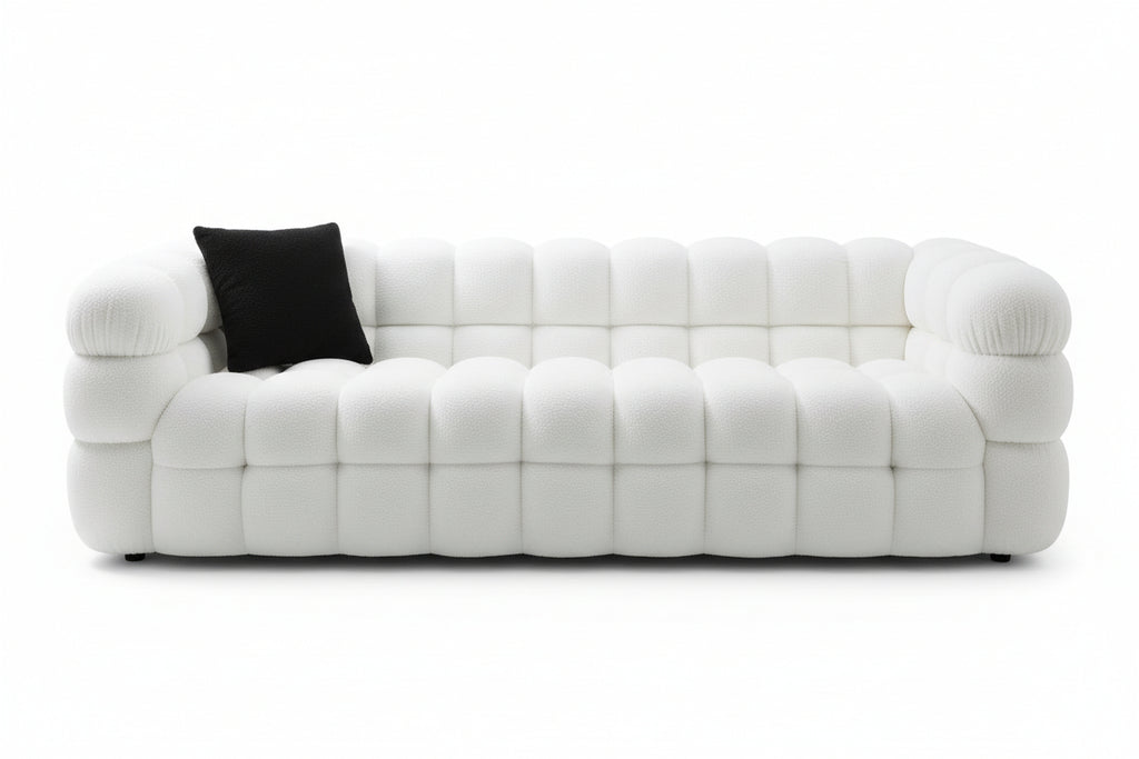 3-Seater Marshmallow Bouclé Sofa