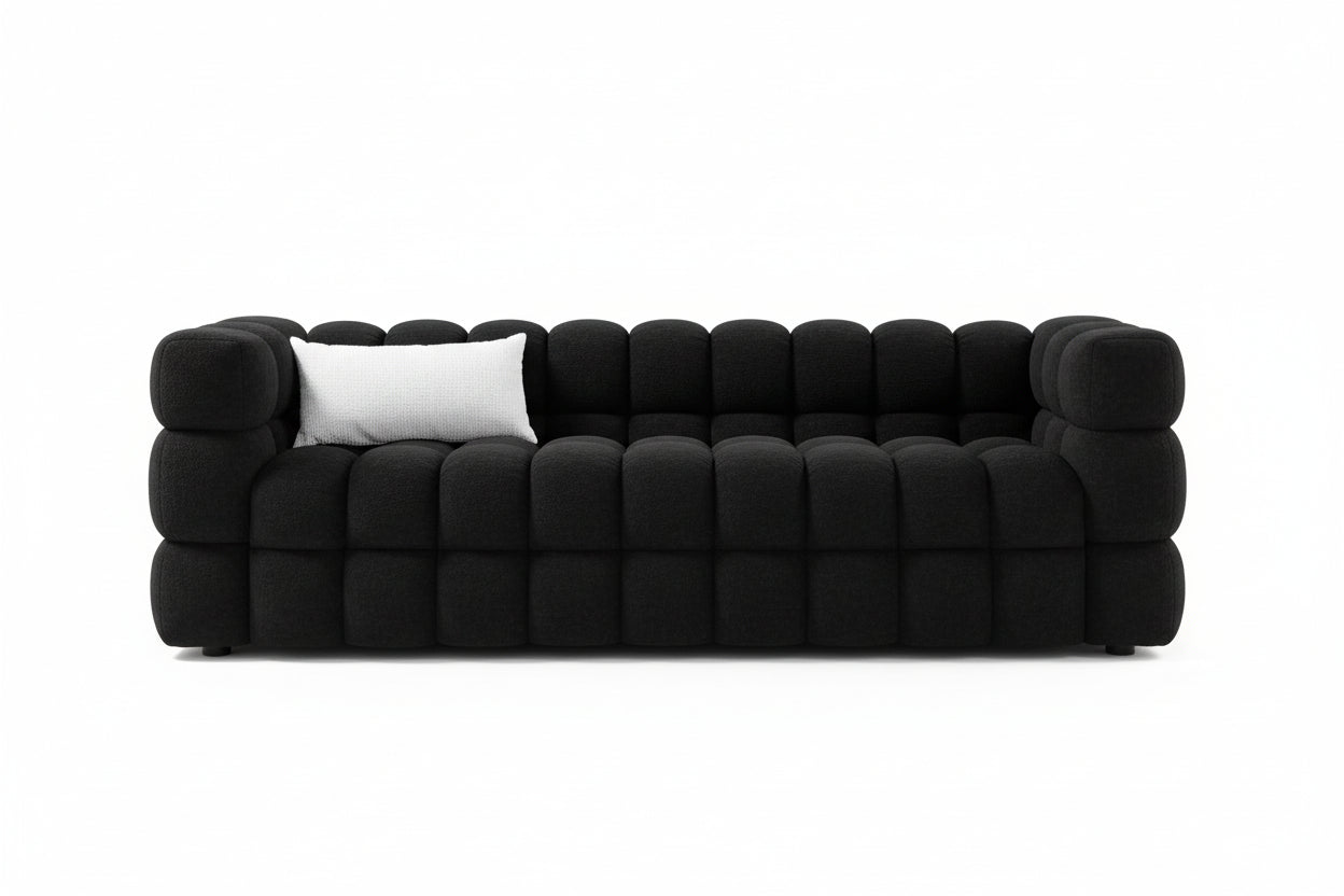 3-Seater Marshmallow Bouclé Sofa