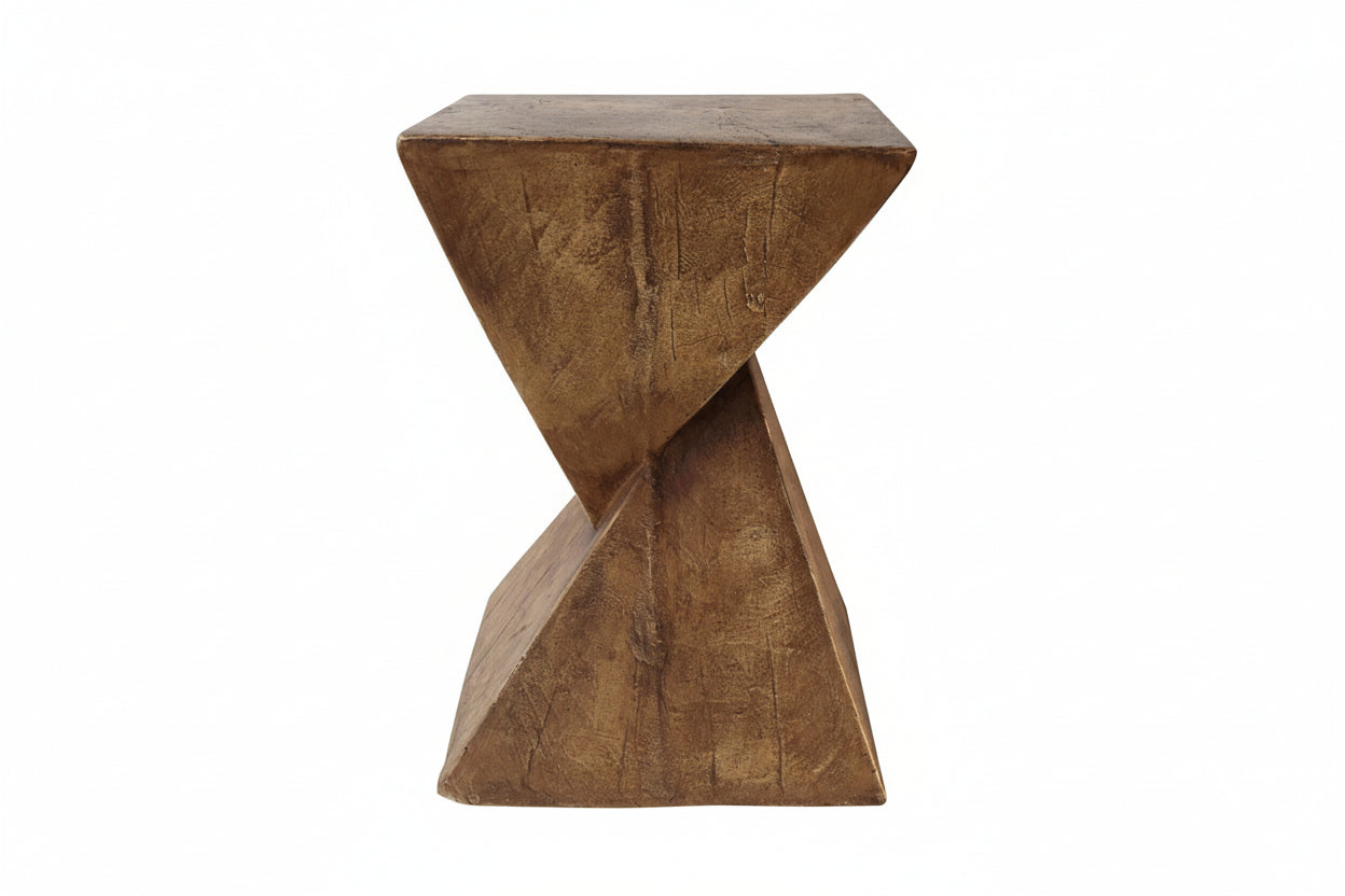 Tess Side Table| Hand-Painted Hourglass Accent Table | Seraph & Stone