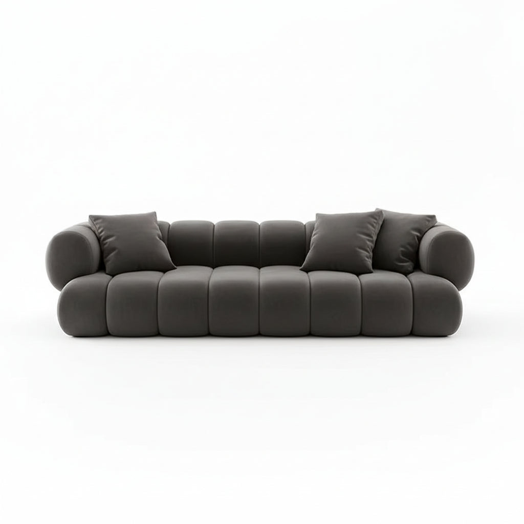 Atunus Nordic Modern Large Velvet L‑Shape Modular Sectional Sofa