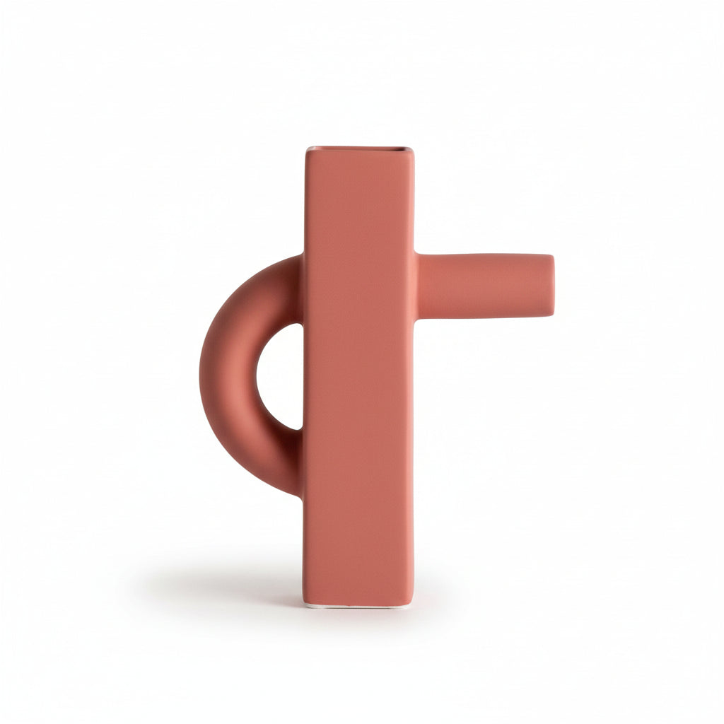 Geometric Irregular Morandi Vase