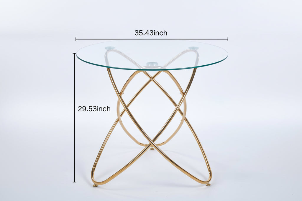 Kutchen Glass Spiral Table