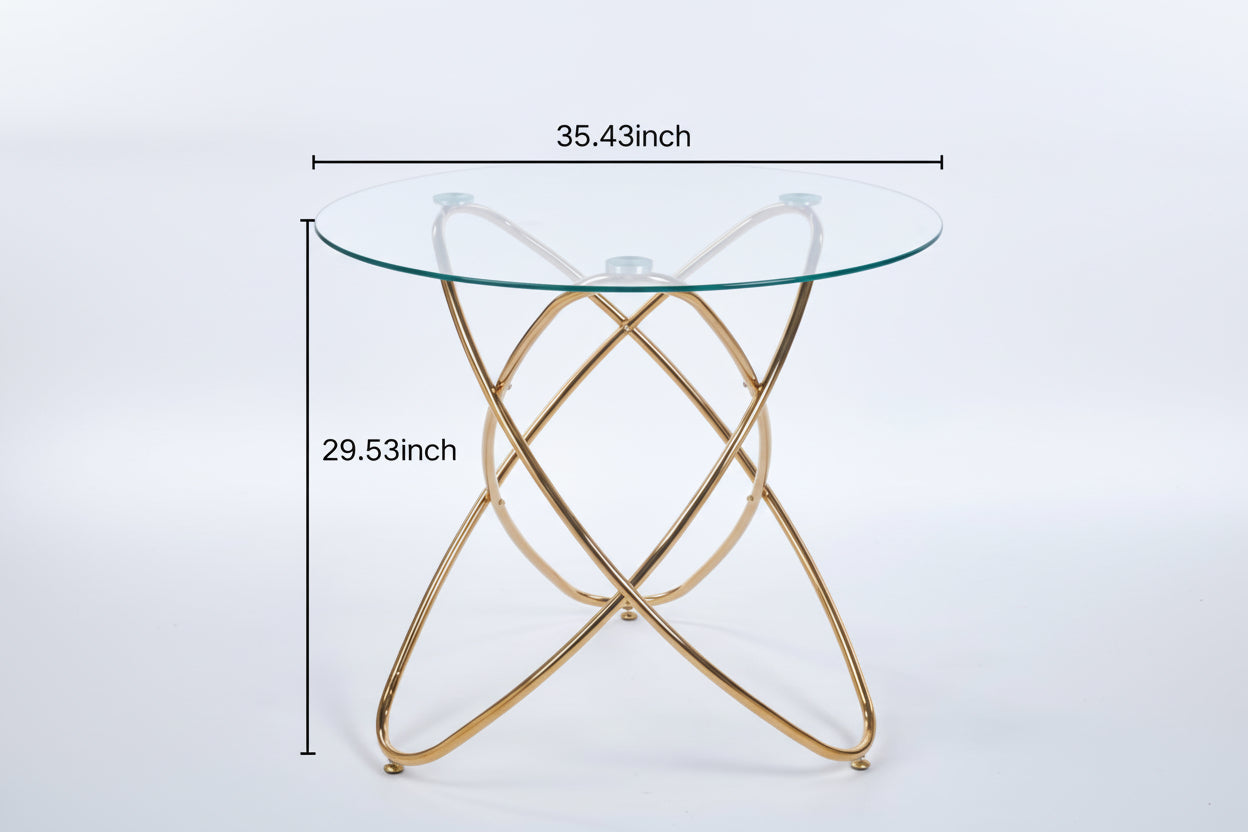 Kutchen Glass Spiral Table