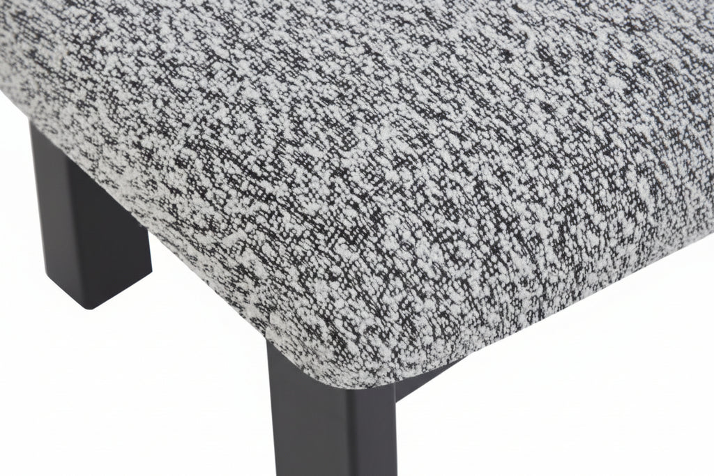 Upholstered Armless Dining Chairs with Metal Legs