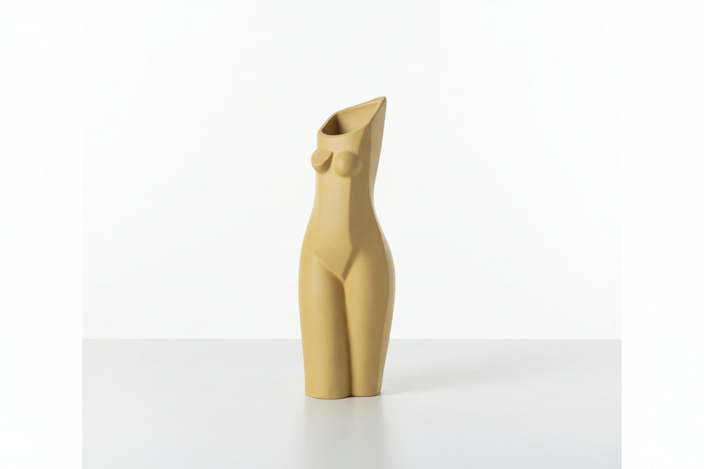 Female Body Geometry Vase