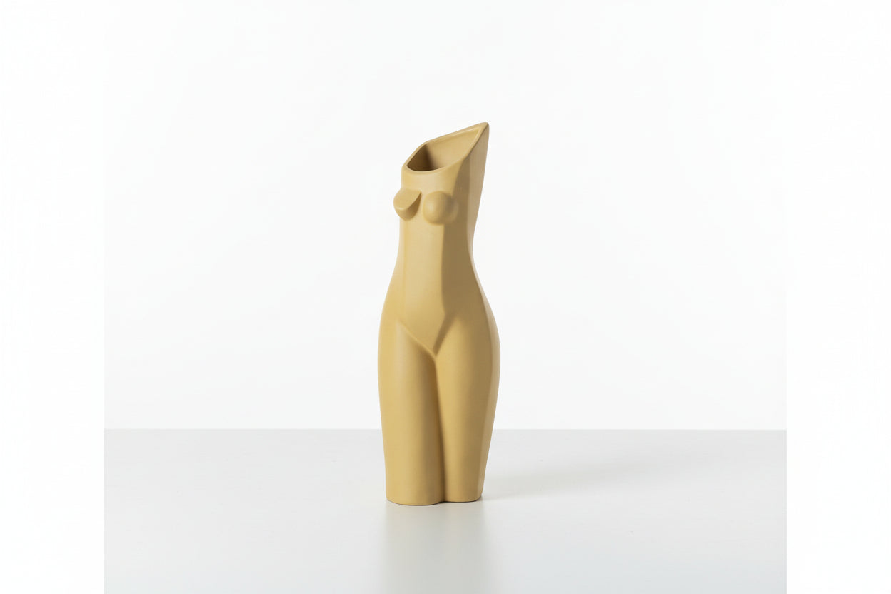 Female Body Geometry Vase