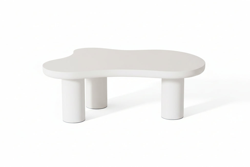 White Cloud-Shaped Coffee Table