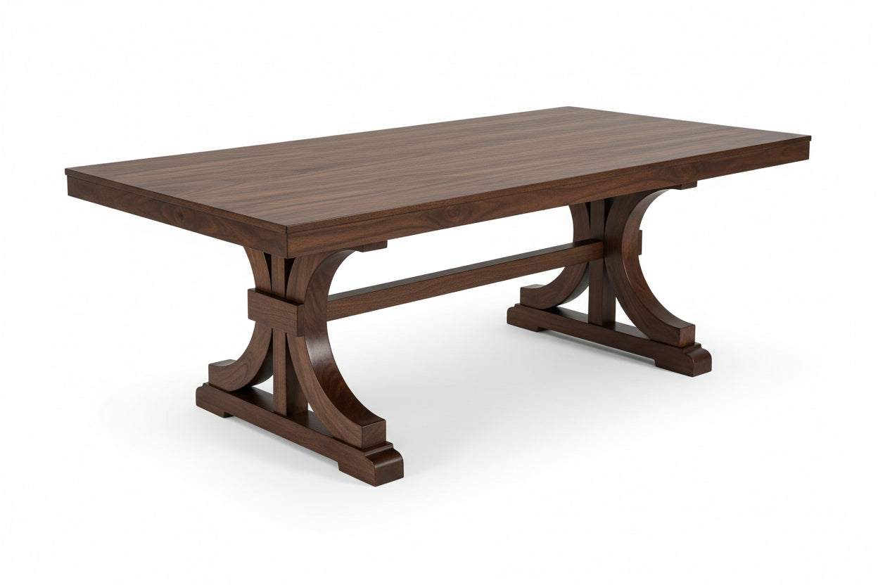 Oak Rubber Wood Dining Table
