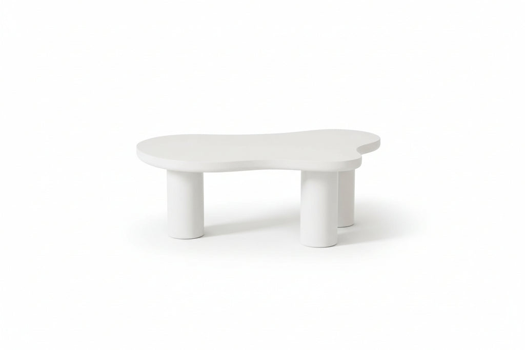 White Cloud-Shaped Coffee Table