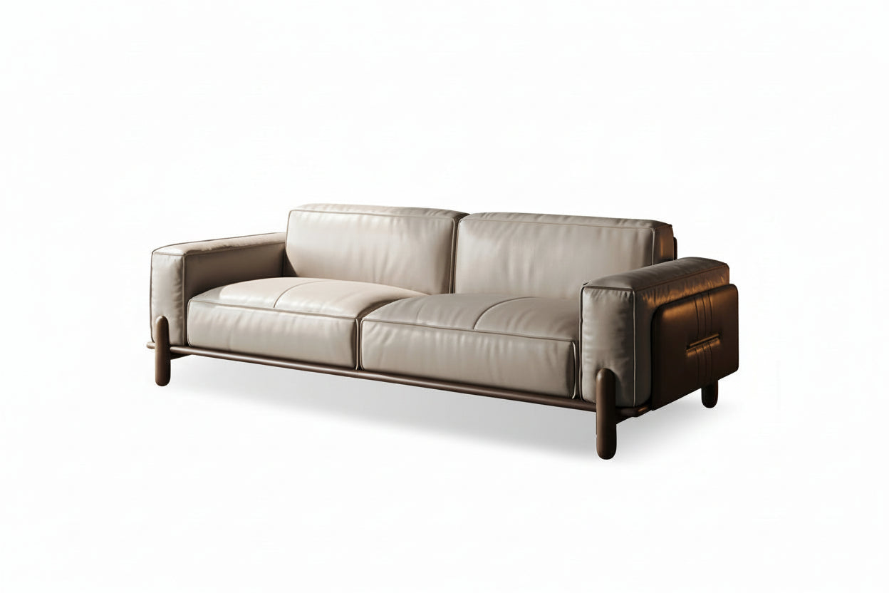 Genuine Leather Standard Sofa Cushion Couch