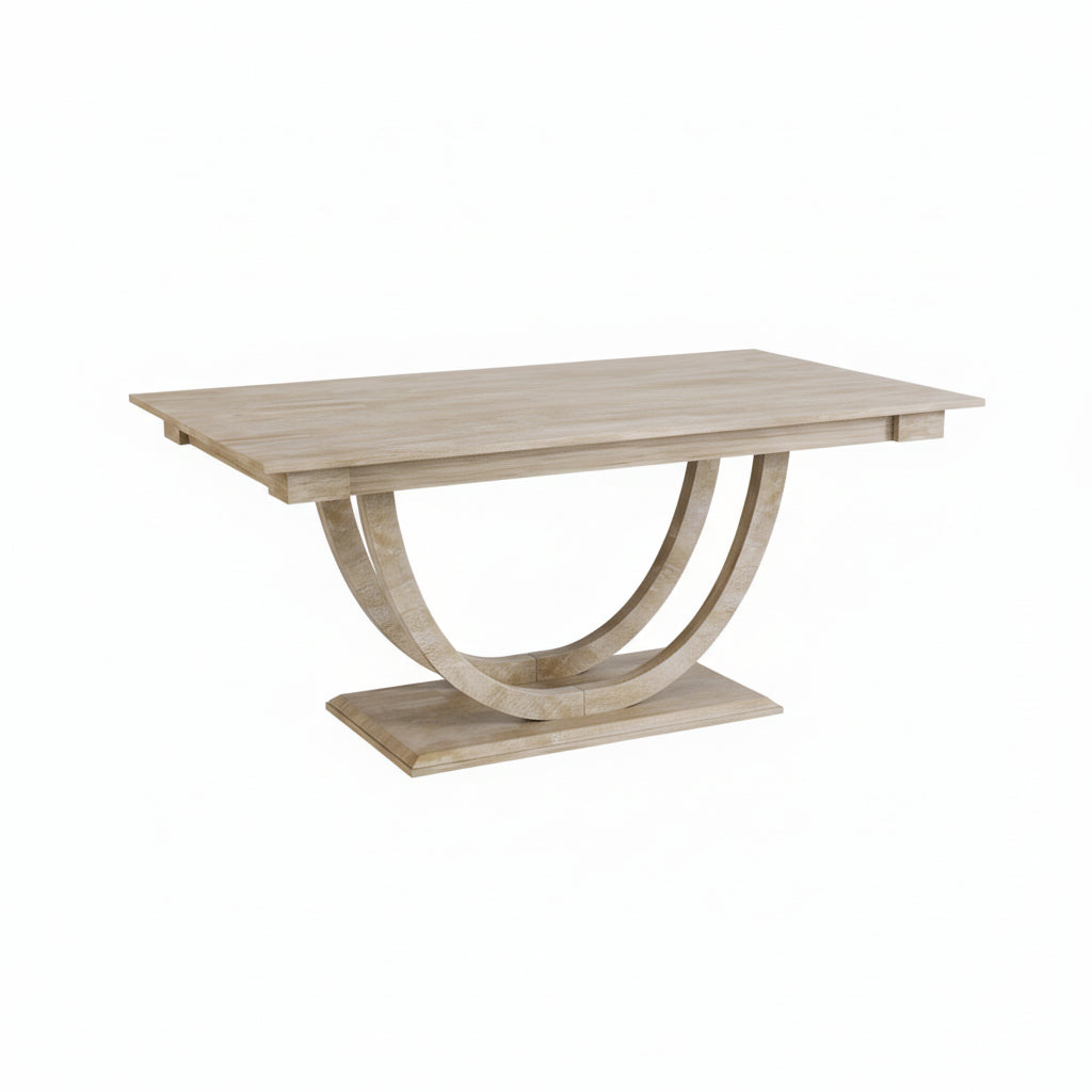 6-Piece Half-Round Wood Dining Set