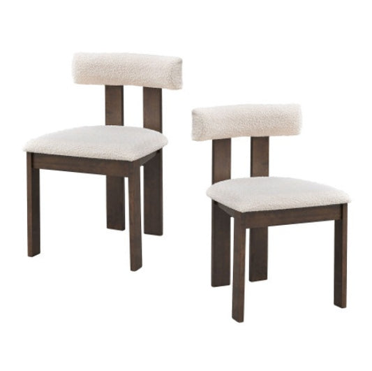 Set Of 2 Wooden Dining Chairs
