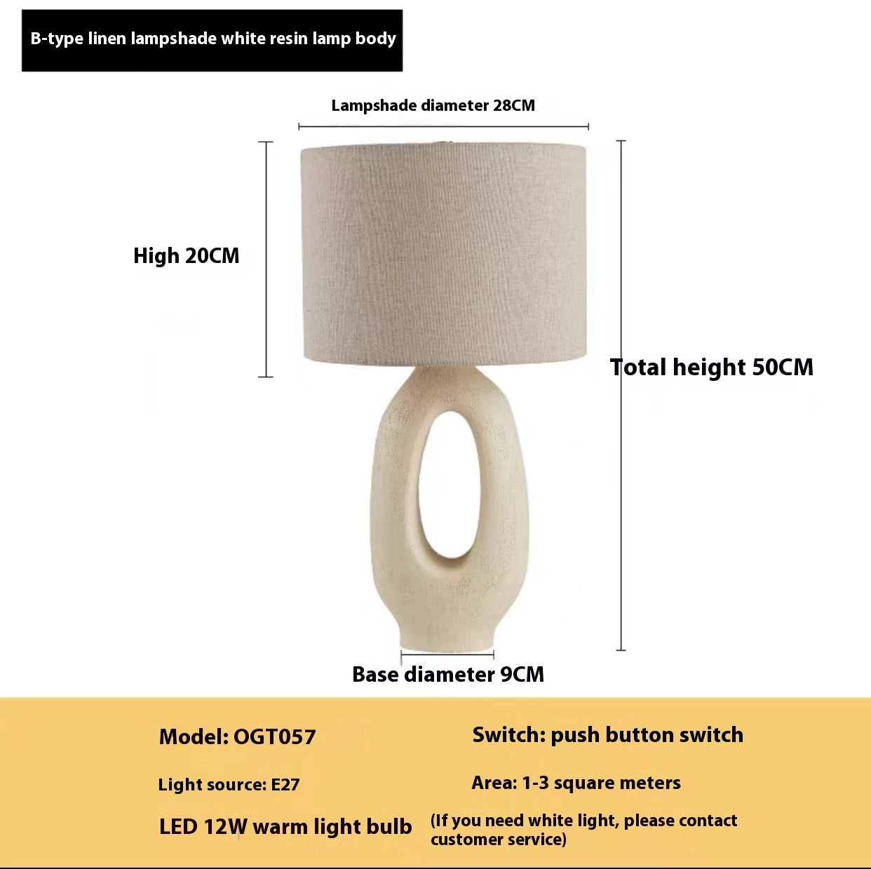 Mid-Century Retro Table Lamp – American Vintage Desk & Bedside Light