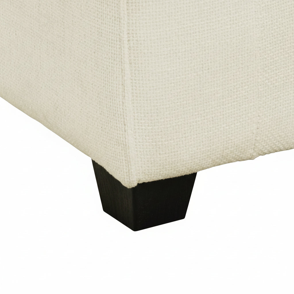 Chenille Sofa Set – Loveseat | Beige-White Luxury Comfort